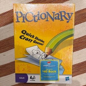 Hasbro Pictionary Game - Yellow and Blue